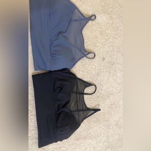 Blue and Black Lululemon sports bra. Both size 4 (selling together)